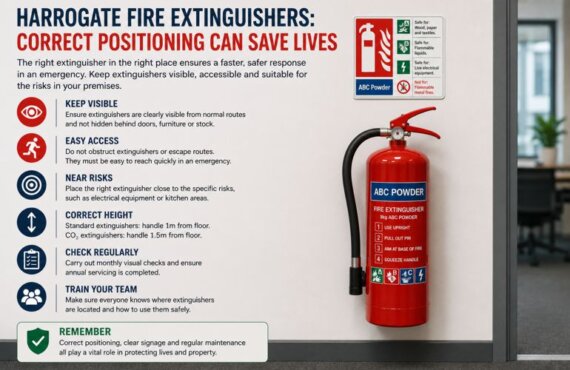 Harrogate Fire Extinguishers: Why Fire Extinguisher Positioning Can Affect Emergency Response Times
