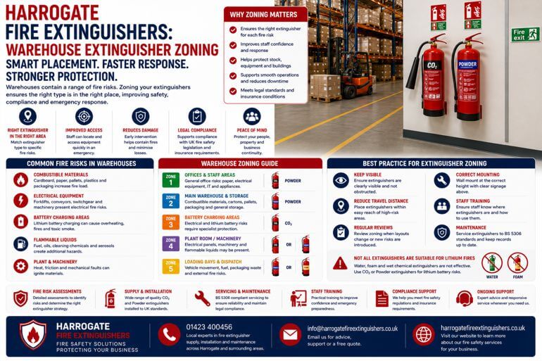 Harrogate Fire Extinguishers: Why Warehouse Fire Extinguisher Zoning Is Becoming More Important