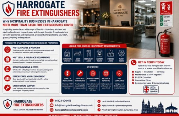 Harrogate Fire Extinguishers: Why Hospitality Businesses in Harrogate Need More Than Basic Fire Extinguisher Cover