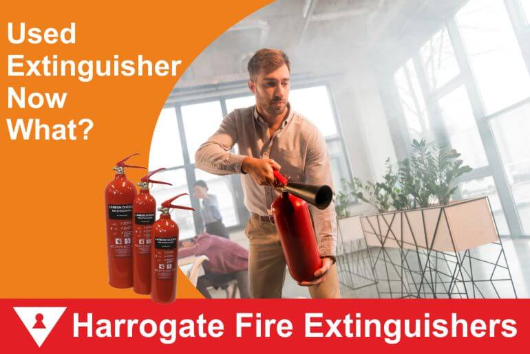 What Should a Business Do After a Fire Extinguisher Has Been Used?